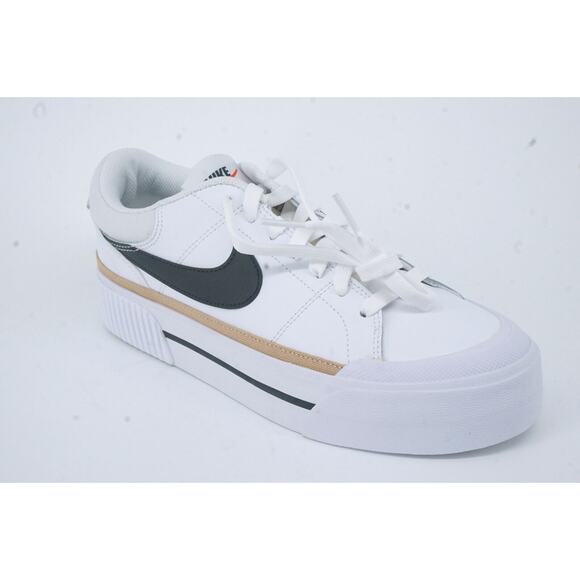 Nike Women Court Legacy Lift SZ 9 Tennis Shoes White DM7590-100 Platform Rubber